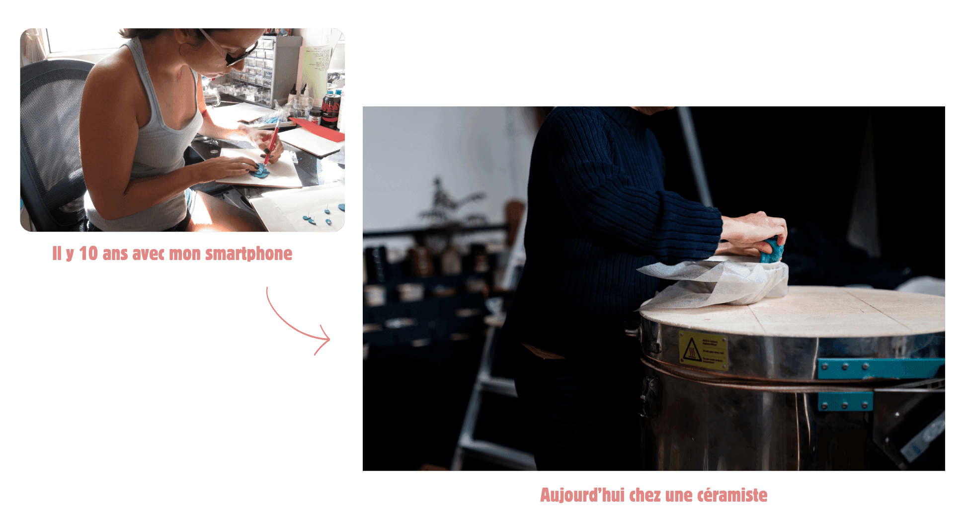 Comparaison d'une photo prise au smartphone en 2015 vs une photo prise en reportage en 2024